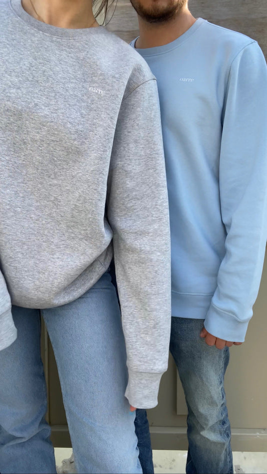 oarre - Sustainable Unisex Crewneck Sweatshirt Heather Grey