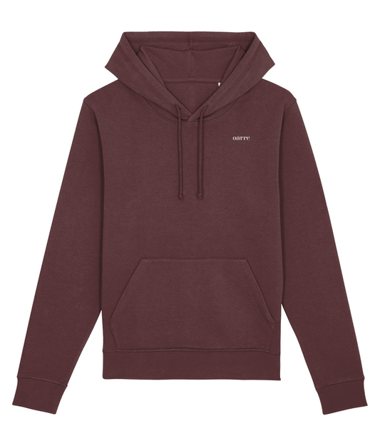 oarre - Sustainable Unisex Pullover Hoodie Burgundy