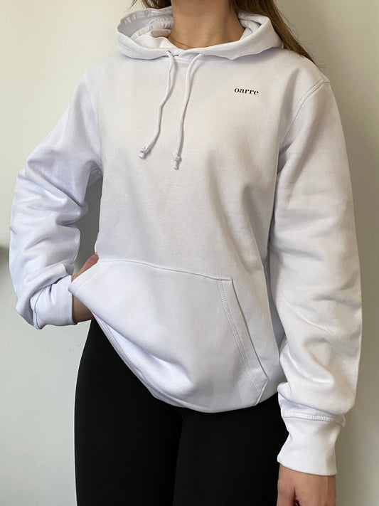 oarre - Sustainable Unisex Pullover Hoodie White