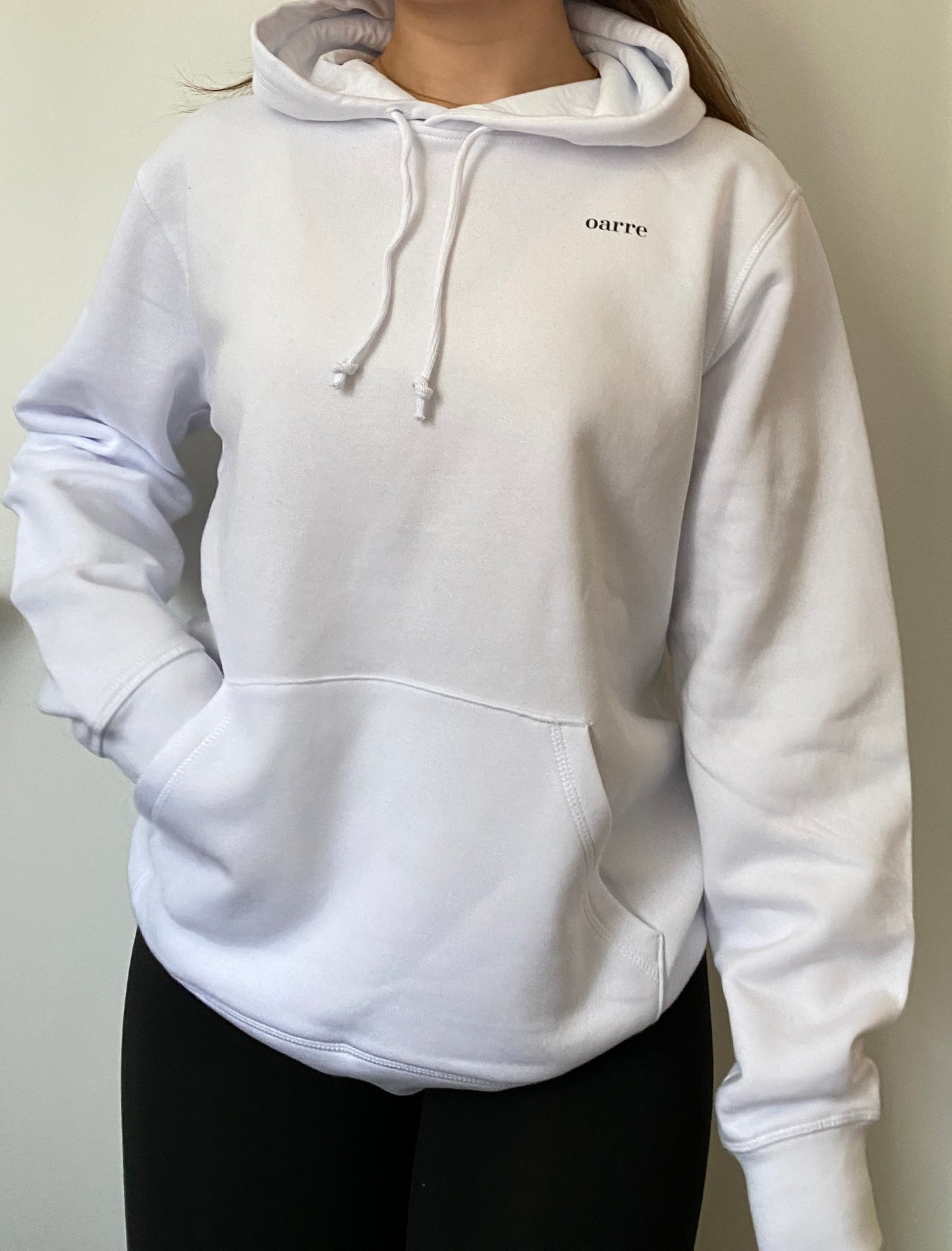 oarre - Sustainable Unisex Pullover Hoodie White