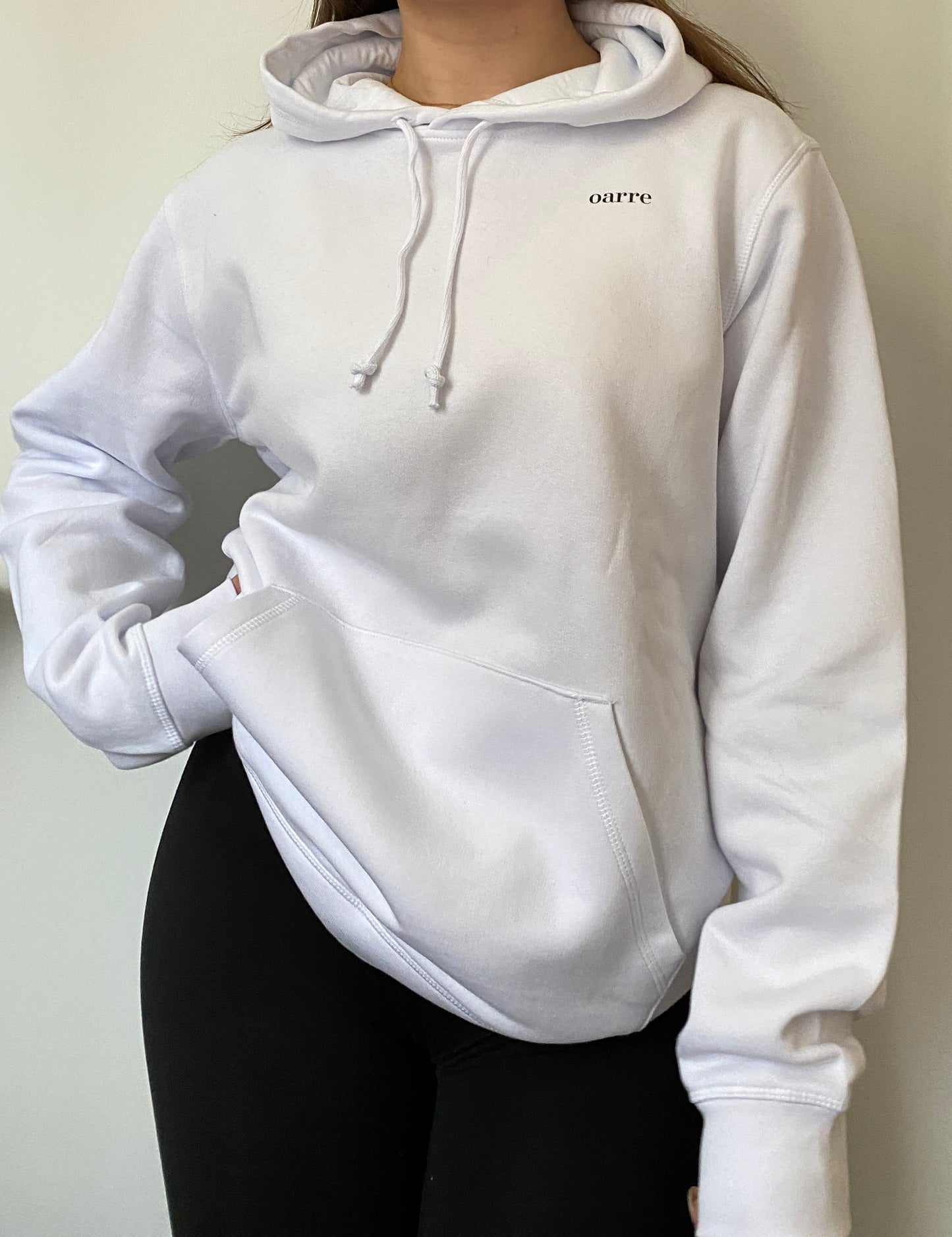oarre - Sustainable Unisex Pullover Hoodie White