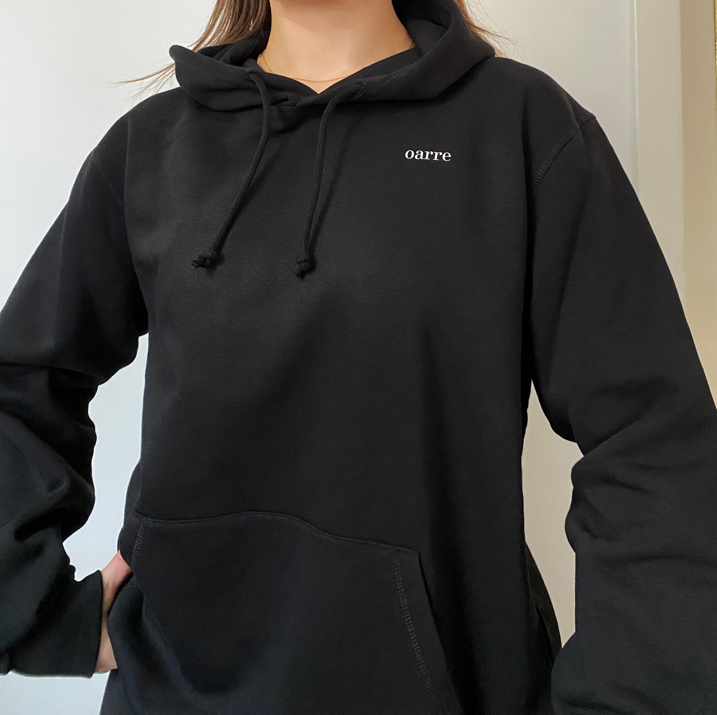 oarre - Sustainable Unisex Pullover Hoodie Black