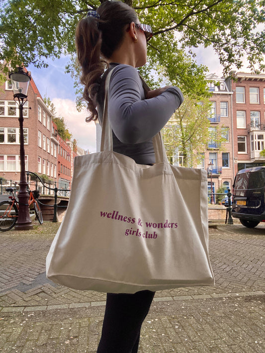 Wellness and Wonders Girls Club - Sustainable Shopping Bag