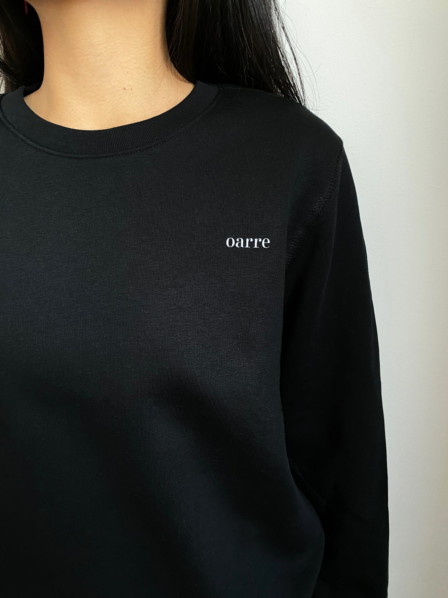oarre - Sustainable Unisex Crewneck Sweatshirt Black